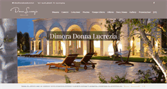 Desktop Screenshot of dimoradonnalucrezia.it